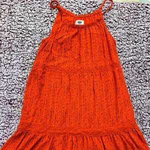 Orange summer dress